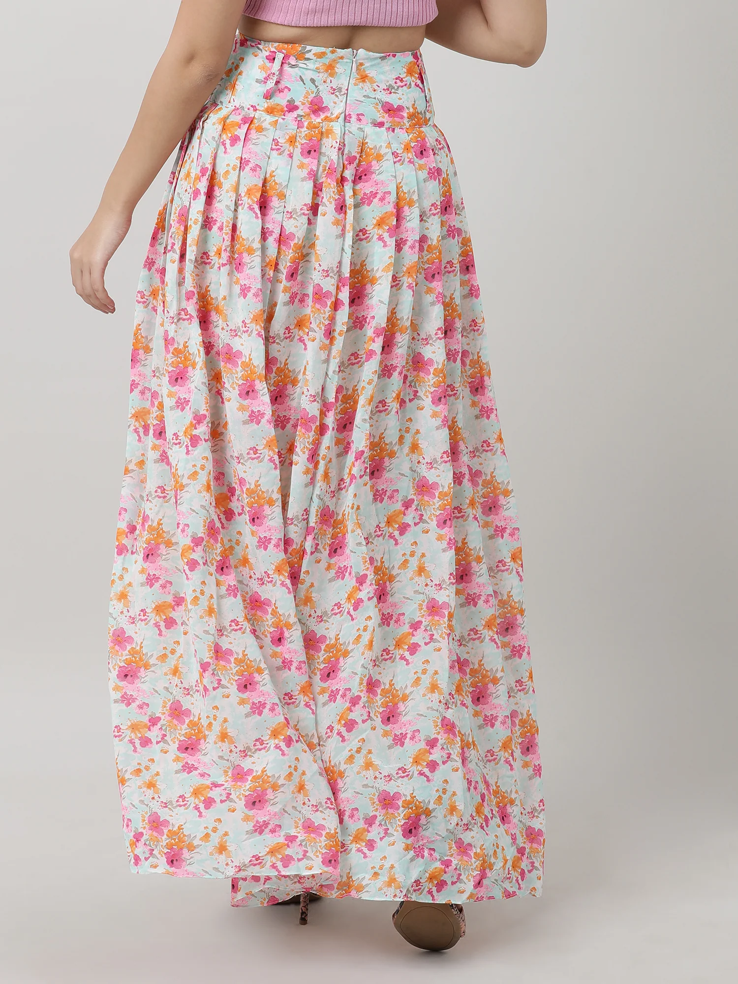 Women Floral Maxi Skirt - Image 4