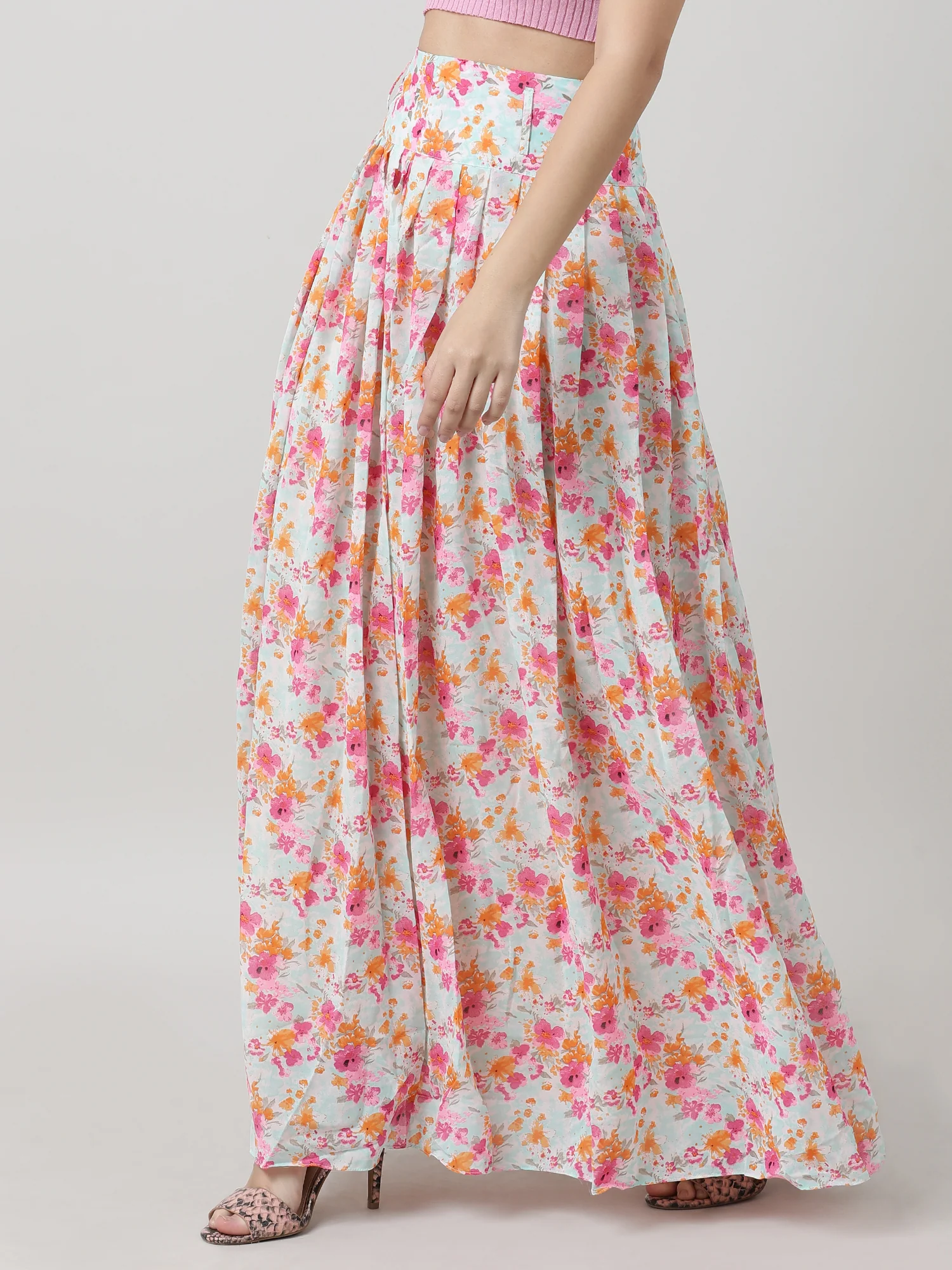 Women Floral Maxi Skirt - Image 5
