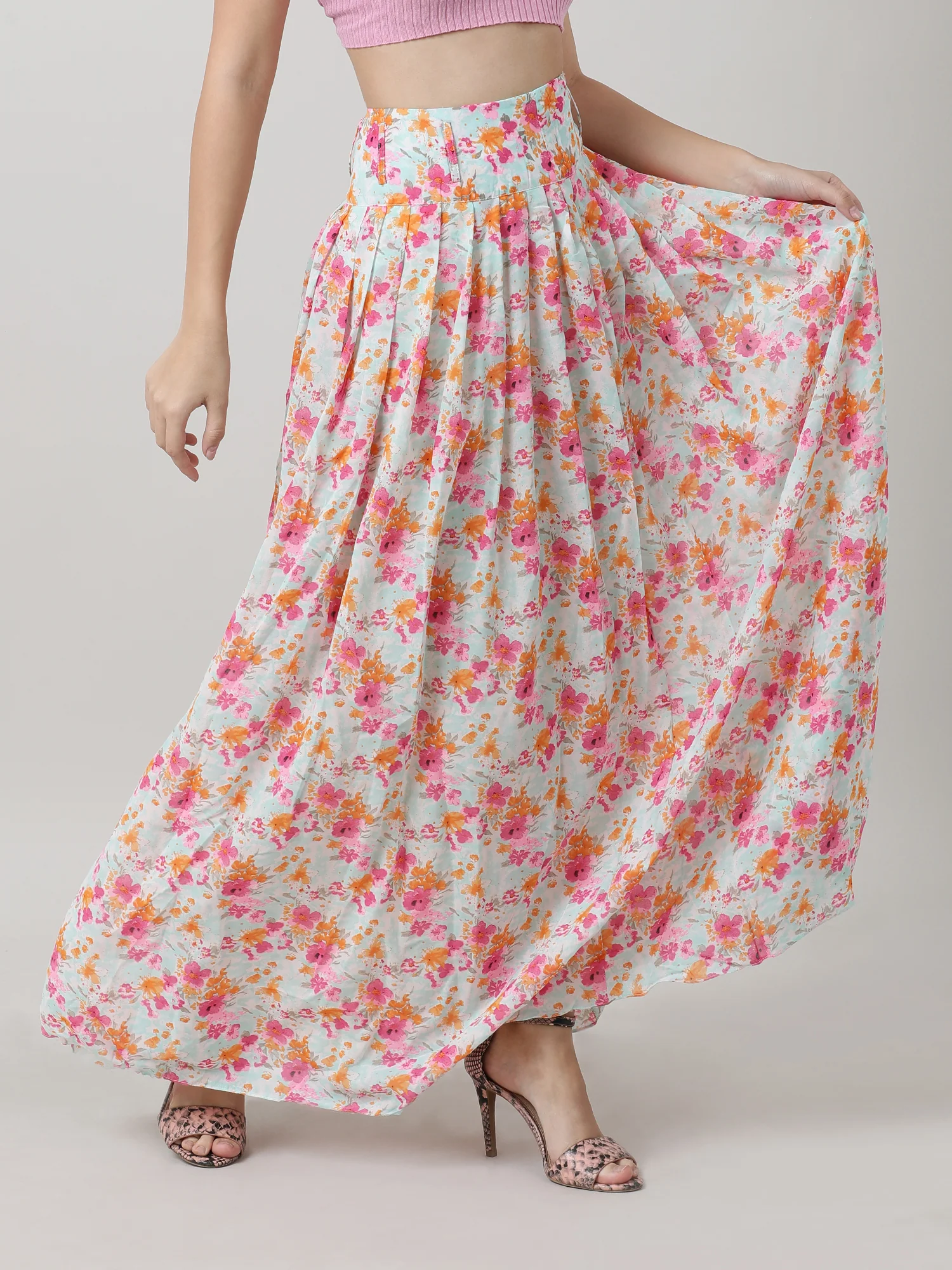 Women Floral Maxi Skirt - Image 6