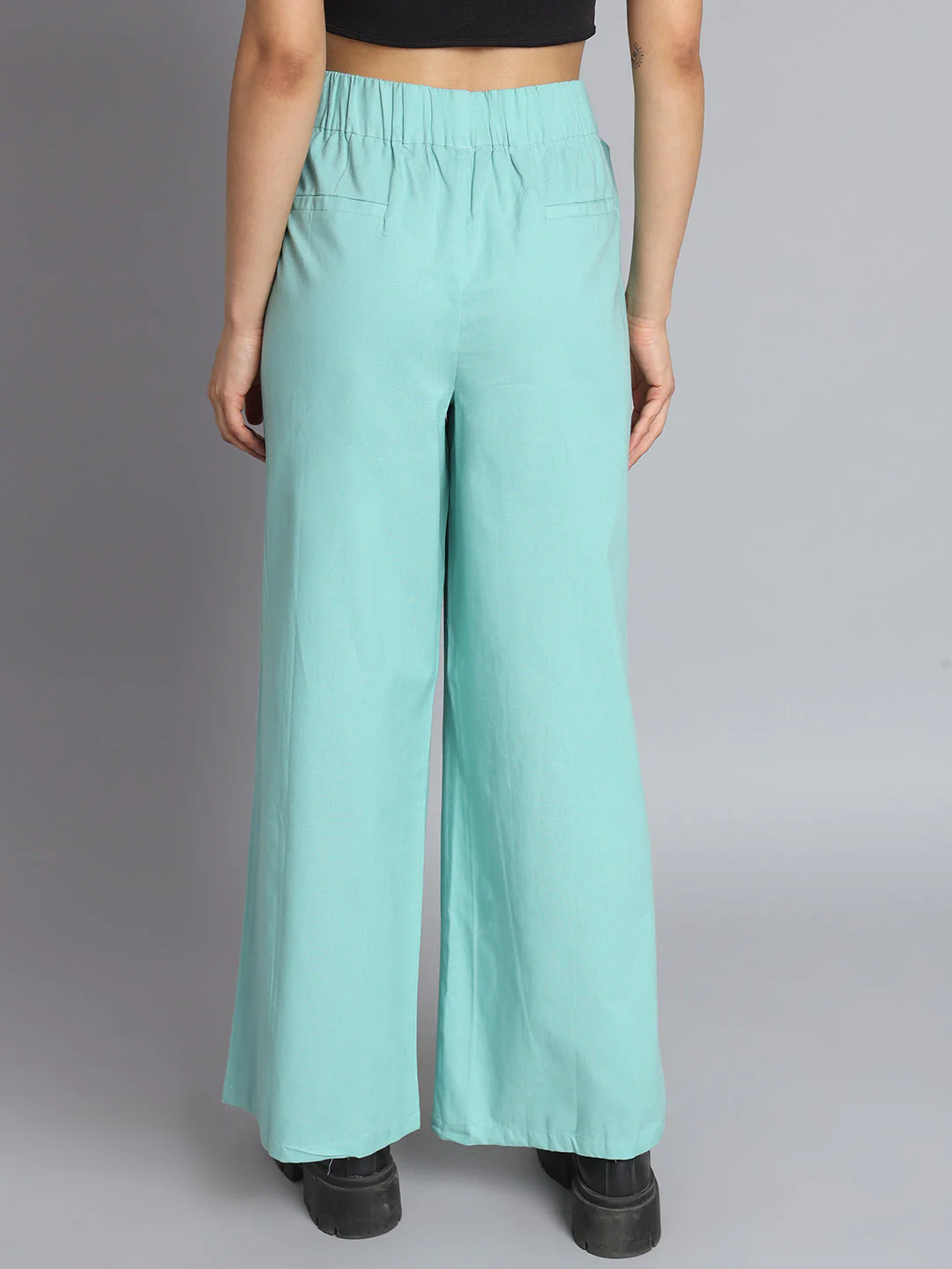 Women Sea Green Pants - Image 6