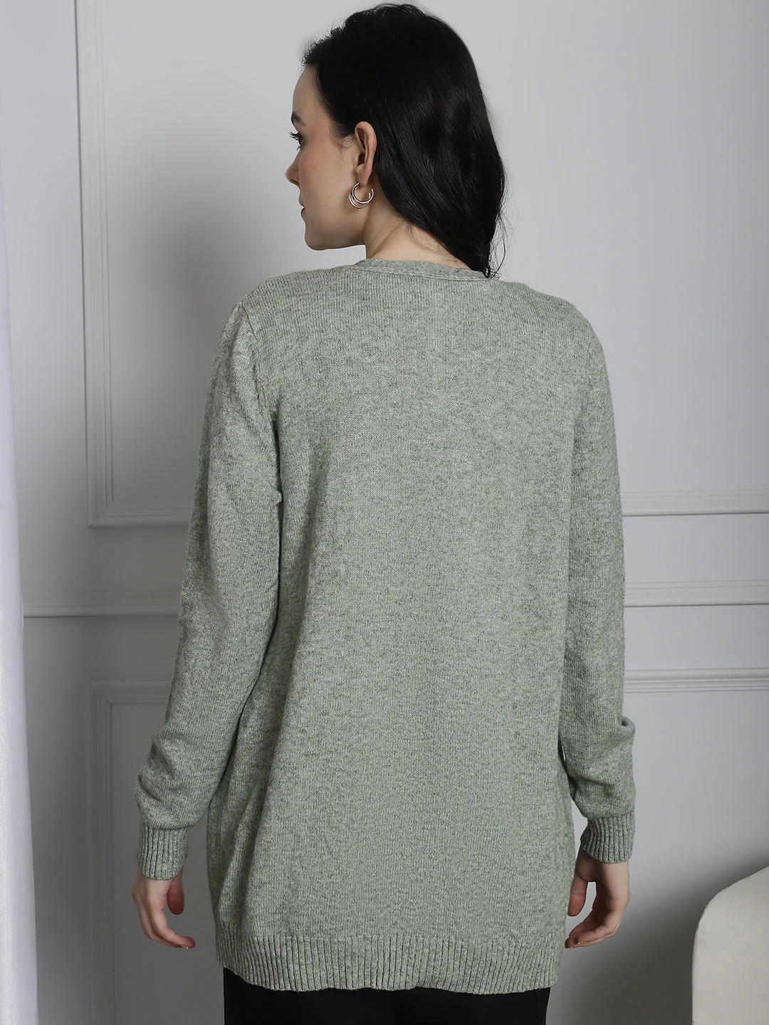 Women Sea Green Shrug - Image 6