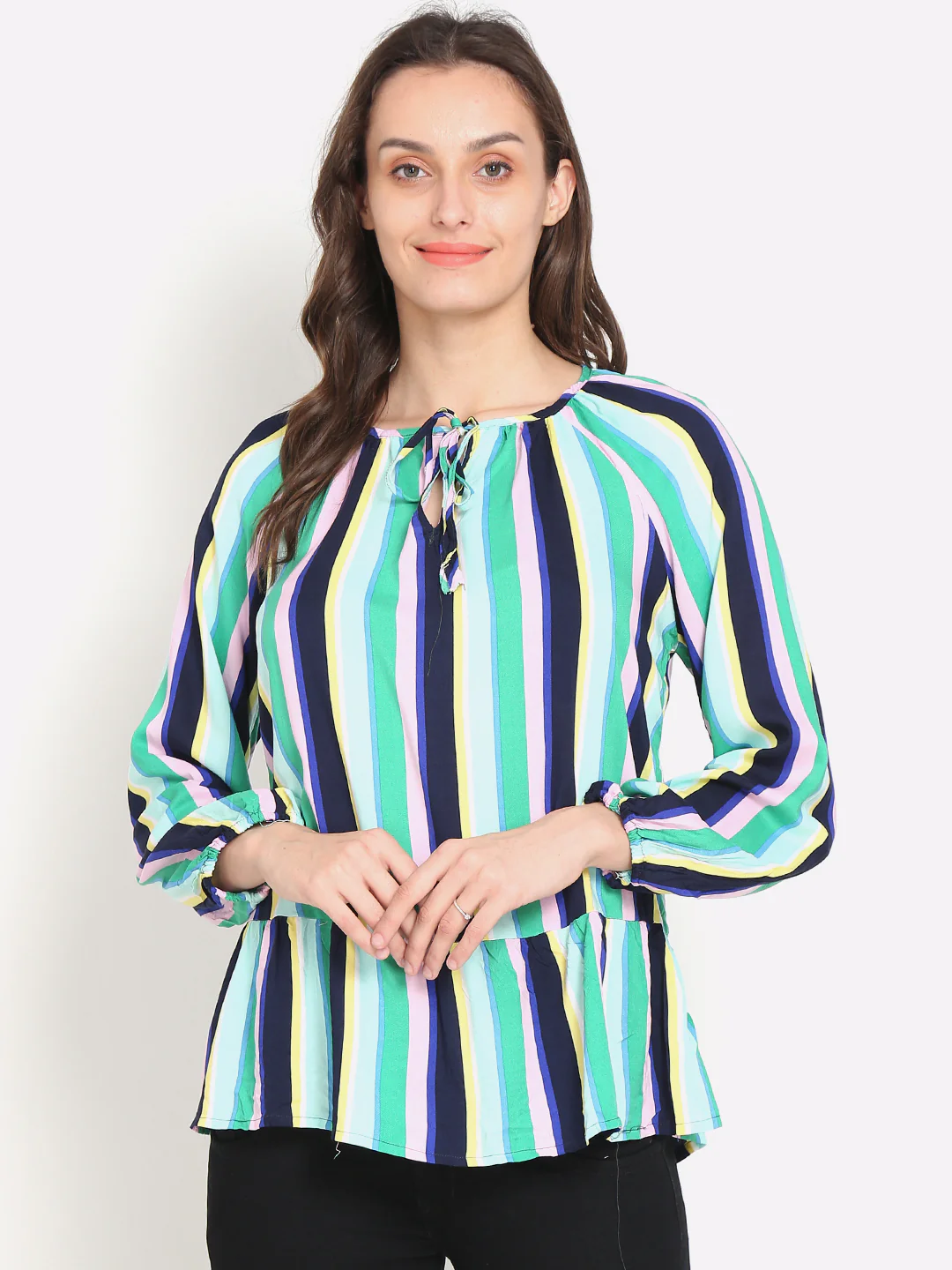 Women Striped Summer Top