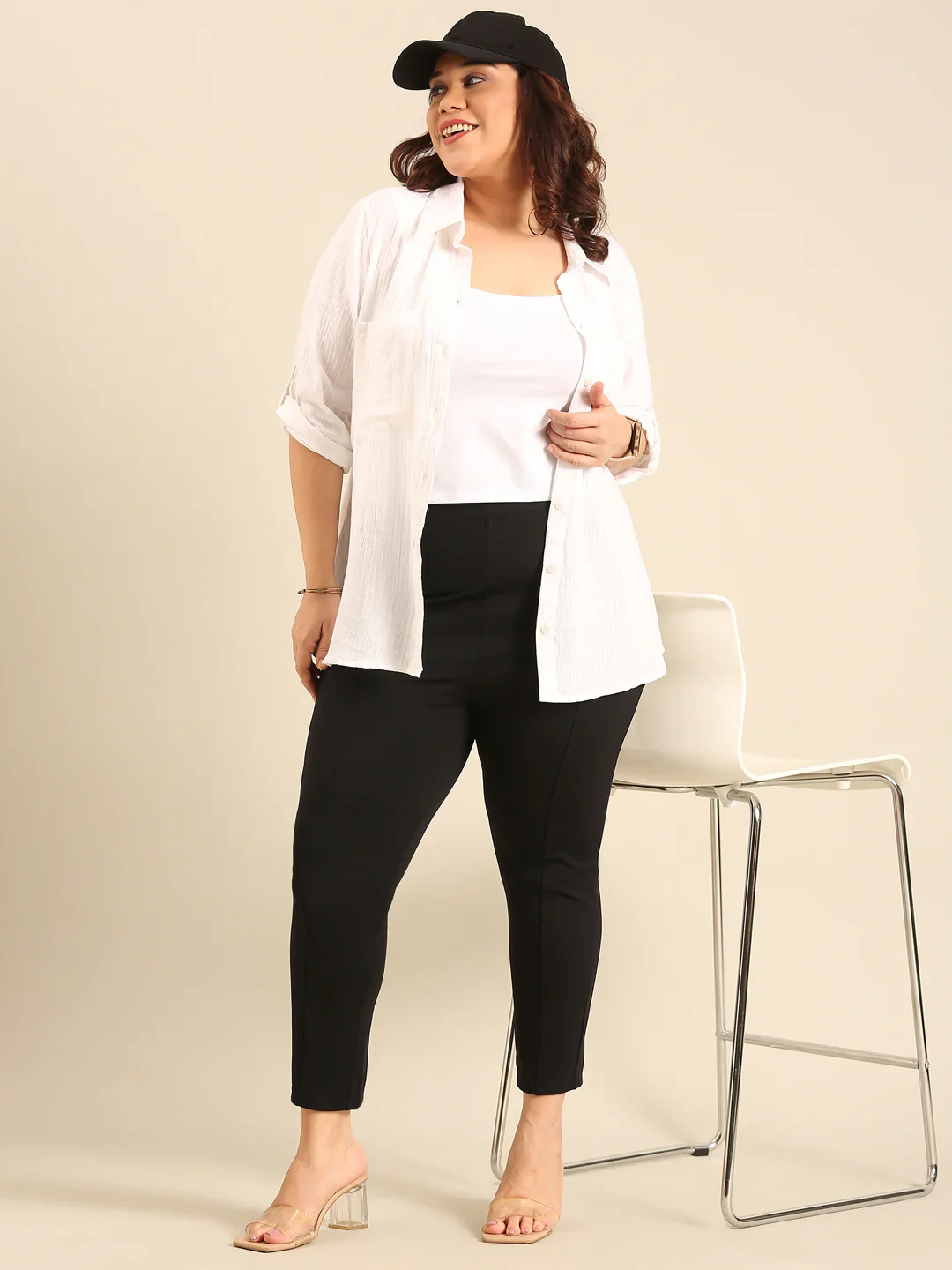 Women White Crop Top - Image 6